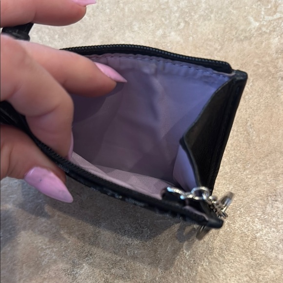 Coach Black Monogram Key and Card Holder - Picture 4 of 4